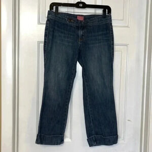The Limited Drew Cropped Cuffed Denim Jeans Size 2